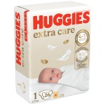 HUGGIES mähkmed, Extra Suurus 1 (suurus kuni 2-5g) 26tk