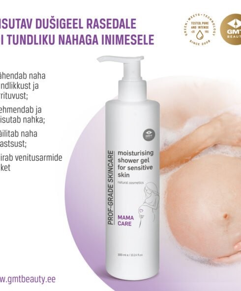 MAMA CARE Niisutav dušigeel tundlikule nahale (MOISTURISING SHOWER GEL FOR SENSITIVE SKIN)